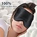 Produktbild Premium Seiden Schlafmaske Damen und Herren, samtweiche Schlafbrille aus 100% natürlichen Seiden für einen ungestörten und erholsamen Schlaf, angenehme Augenmaske hilft bei Schlaflosigkeit - schwarz
