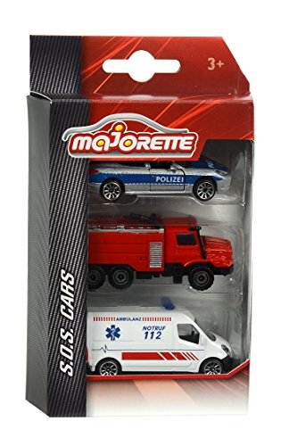 Majorette S.O.S. Team 3 Vehicles Multicolour