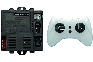 VOOTNIFIG JR1630RX-12V Receiver 2.4G Remote Control for Children's Electric Car Riding Toys with Slow Start Function 7 Pin Connector 12V(full set)