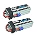 Price comparison product image HRB 2pcs 6S 5000mAh 22.2v 50C-100C with EC5 Plug RC Lipo Battery For RC Quadcopter Airplane Helicopter Car Truck 500 600 Helicopter(6.1×1.89×1.81inch)