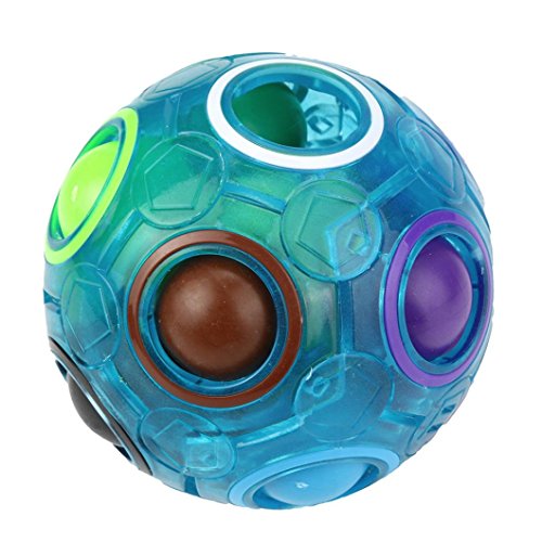 Preisvergleich Produktbild Honestyi Fluffiger Schleim,Neu 2018 Leuchtender Stressabbau Magischer Regenbogen Ball Spaß Würfel Zappeln Puzzlespiel Bildungs Spielzeug