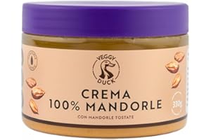 Veggy Duck - Purée d'Amandes Brunes (330g) | Sans Sucre Ajouté | Convient pour les Petits Déjeuners et Les Desserts