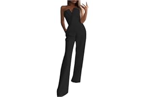 Kaistar Tuta Donna Elegante Estiva, Pagliaccetto Monopezzi e Tutine Scollo a V/O, Pantaloni Completa da Ginnastica