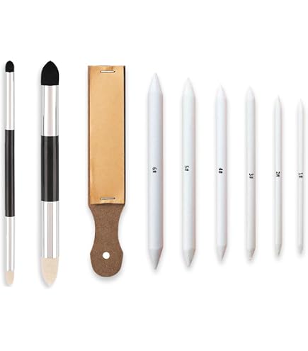 Kit Complet 88 Pièces Outils De Dessin – 8 Estompeurs + 80 Têtes De Rechange, Estompeurs Croquis Pour Artistes, Étudiants Et Amateurs