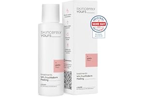 ‎SKINCERELY YOURS Fruchtsäure Peeling 100 ml I Mit 14% Fruchtsäuren und Grüntee Extrakt I Zellerneuernd I Gegen Pickel und Pigmentflecken I Anti-Aging Effekt I Vegan I AHA-Peeling