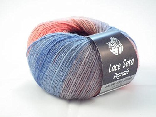 Lana Grossa Lace Seta Degradè freie Farbwahl Wolle multicolor Baby-Alpaka mit Seide (101)