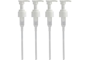 ANRBB Bomba dosificadora de 1 litro de jarabe, dispensador de jarabe, dispensador de bomba para botellas roscadas 28/410, reutilizable, dosificación precisa, ideal para jarabe, champú, nutrientes, 4