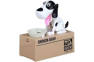 EBKCQ Hungry Dog Hucha para niños, hucha de perro hambriento, hucha para cachorro, hucha para niñas y niños, hucha para decoración, regalo, juguete