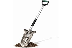 Hebitod spade med rotsåg, 120 cm, rotspade med bred trappkant och ergonomiskt handtag, rotspade skär effektivt rötterna, V-fo