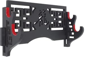 Z-fiber Velvet Protect Sword Wandhalterung Schwerthalter Display Stand für Katana Wakizashi Genji und Samurai Swords Hollow,2 Tier