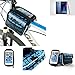Price comparison product image Bike frame bag Front Top Tube Pannier for HTC U11 Plus, Head Tube cycling triple case Bicycle mount cradle Mobile Phone Holder, blue, water resistant - K-S-Trade(TM)