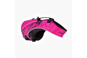 EZYDOG X2 Boost Dog Life Jackets | Dog Lifejacket, Adjustable Life Jacket for Dogs, Boating, Paddle Board, Superior Buoyancy, Rescue Handle, Reflective Stitching (Pink, S)