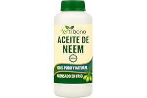 FERTIBONO Aceite de Neem 100% Puro 500 ml | Prensado en Frío – Cuidado natural para plantas sanas en hogar, jardín, terraza y oficinas