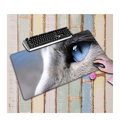 Preisvergleich Produktbild JUNHONGZHANG Klare Katzenaugen Übergroße Mauspad Rutschfeste Gaming-Gummiauflage für Home Office Internet-Cafés,40x70cm