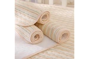 Waterproof Bed Pad (100 * 120) CM Washable Mattress Protector 4 Layer Blanket Sheet Soft and Absorbent Urine Pads for Baby Toddler Children and Adults with Incontinence