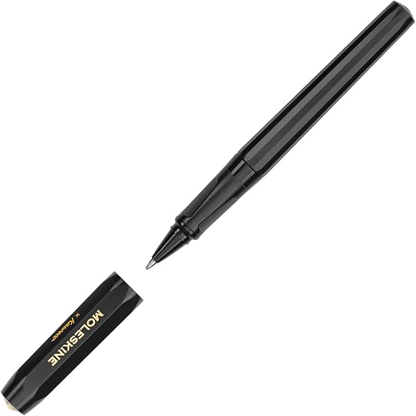 Moleksine Kaweco Roller Pen, Black, Medium Point (0.7 MM), Black