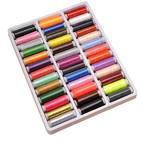 Gearmax® 39 Spulen Nähgarn Polyester Multi Farben Set Sewing Thread Nähset - 2