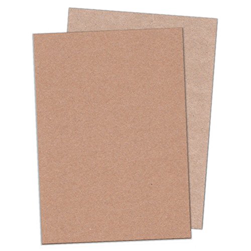 100 DIN A4-Bogen braunes, kräftiges Recyclingpapier 160 g/qm, Muskat Designrecycling