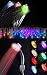 Produktbild Groten 7 Farben Duschkopf Brausekopf automatisch Farbewechsel Wasserfluss Kopf-Bad-Dusche LED-Griff