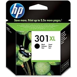 HP 301XL - Cartucho de tinta Original HP 301 XL de álta capacidad Negro para HP DeskJet, HP OfficeJet y HP ENVY