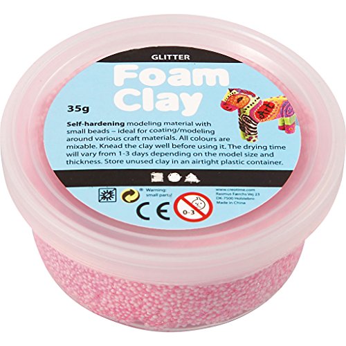 Foam Clay®, hellrot, Glitzer, 35g