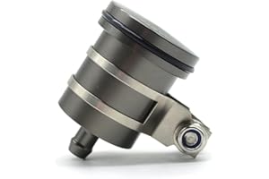 MZ-STORE Motorcycle Universal CNC Aluminum Brake Fluid Reservior Cover Oil Cup for S1000R S1000RR S1000XR R1200GS LC ADV F800GS F700GS F650GS F800R YZF R1 R3 R6 R25 R125 FZ1 FZ6 FZ8 (Grey)