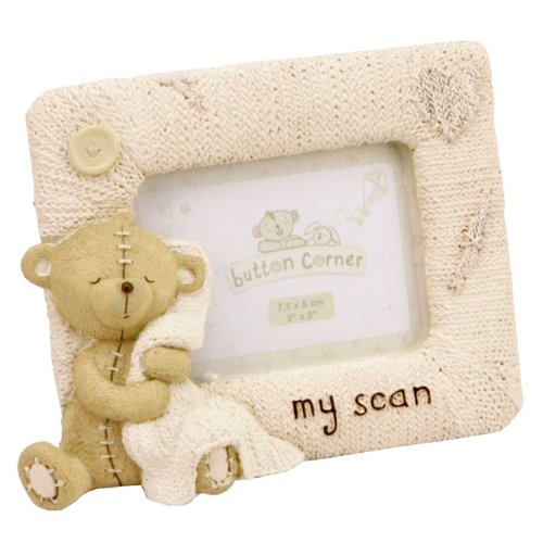 Button Corner Bilderrahmen für Baby Ultraschallbild