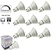 Produktbild 10 Pack: Allcam Dimmable Dimmbar LED GU10 Bulbs 7W Bright Warm White 3000K Warmweiß, Replace 35-50W Halogen Lights, 48mm Height, Perfect as LED Spotlight or Downlights