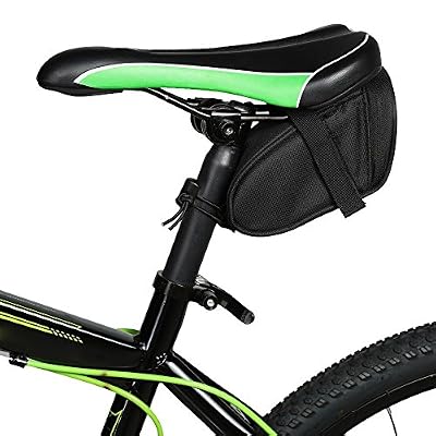 MMRM Sacoches de Vélo Sac de Selle Étanche Réfléchissant Paquet de Queue de Vélos Accessoires de Vélo - Noir