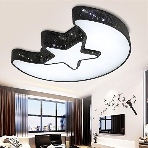 FANDBO@ Korean Style Modern Moon Star LED Children's Room Ceiling Lamp ( Color : 65*65*8 )