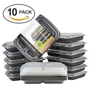 MATANA 100% auslaufsicher Mahlzeit Prep Container, 3 Tupperware teilige