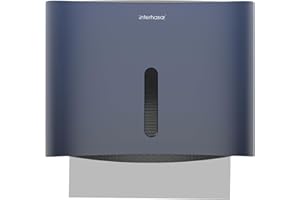 interhasa! Papiertuchspender zur Wandmontage Klebemontage ohne Bohren oder Schrauben für die Installation von Mehrfach-/Einfachgefalteten/C-Faltblatt-Papiertuchspendern für Badezimmer (Blau)