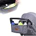 Homgaty Baby Pram Storage Oxford Fabric Stroller Hanging Bag Cup Bottle Drinks Food Holder Organizer (Grey)