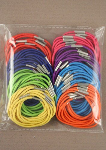 Allsorts® 100 Bright Thin Hair Elastics Bobbles