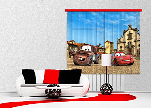 Gardine/Vorhang FCS xl 4315 Kinderzimmer Disney Cars - 2