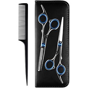 Apriller barber set, hair scissors, cutting scissors, 17 cm, set includes regular thinning scissors, comb and premium… - Image 8