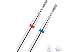 ACYCOIN2A ㅤ Acycoin2A 2pcs Round Tapered Cuticle Clean Nail Drill Bit (I)