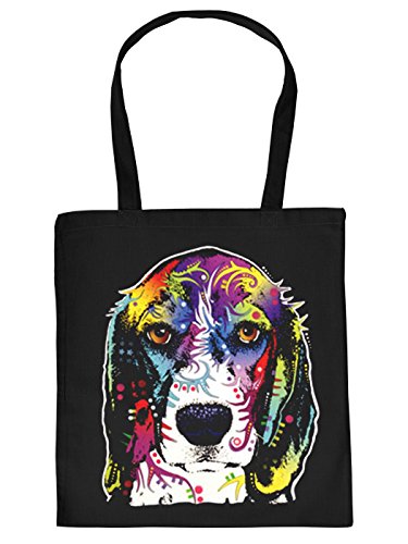 Pop Art Sackerl Beagle - Bolsa de Tela con diseño de Perro