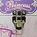 JVL Girls Princess Treasure Toy Chests Storage Boxes with Metal Clasp and Rope Handles - Set of 3