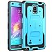 Produktbild i-Blason Samsung Galaxy Note 4 Hülle, Armorbox Dual Layer Hybrid Full-body Schutzhülle für Samsung SM-N910S/SM-N910C, mit eingebautem Displayschutz und seitlichen Bumpers