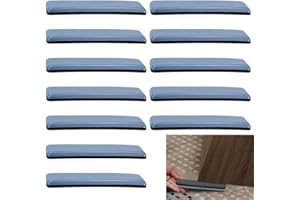 ANTHYTA 12 Pièces Patins de Meubles, Patins en Teflon Auto-adhésif pour Meuble, Patins pour Meubles Rectangulaire, Patins Glisseurs pour Meubles Lourds pour Chaise, Canapé, Table (110 x 25 mm)