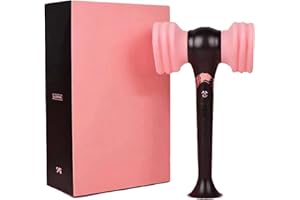 cakunmik Blackpink Light Stick Corazón Martillo en forma de Led Lámpara de Concierto Lámpara Hiphop Lightstick Fluorescente, Rosa