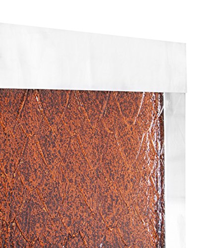 Cortenstahl-Wasserwand mit Edelstahl-Rahmen und LED-Beleuchtung – 1,74m - 3