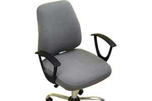 wonderfulwu Stretch Chair Covers Spandex Office Computer Chair Cover Removable Washable Rotate Swivel Chair Protective Covers