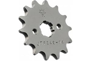 JT Sprockets JTF249.14 14T stål främre kedjehjul svart, 14 tand/420