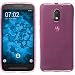 Produktbild PhoneNatic Case für Lenovo Moto E3 Hülle Silikon pink transparent + 2 Schutzfolien