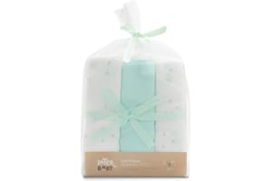 INTERBABY · Pack de 3 Gasas de Bambú BEAR menta para bebés· 55x70 cm · Bambú&Algodón