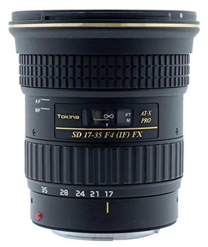 Tokina 17-35 mm f:4.0 AT-X Pro FX - Objetivo para Nikon, Negro