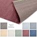 Produktbild Designer-Teppich Pastell Kollektion | Flauschige Flachflor Teppiche fürs Wohnzimmer, Esszimmer, Schlafzimmer oder Kinderzimmer | Einfarbig, Schadstoffgeprüft (Rot, 60 x 90 cm)