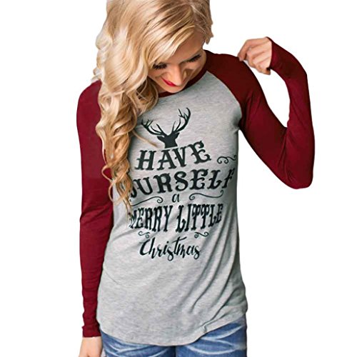 MERICAL Women Fashion Round Collar Cotton Long Sleeve Casual Tops